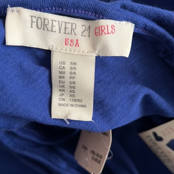 Forever21 Girl Royal Blue Romper Size 5/6 - Picture 4 of 4